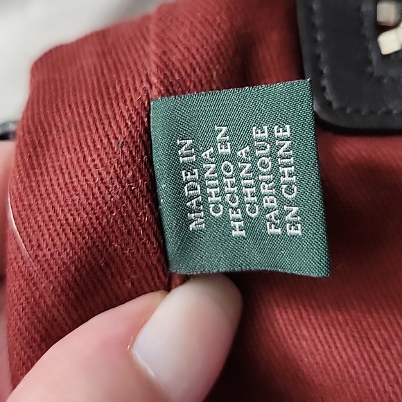 Lauren Ralph Lauren Leather Saddlebag Crossbody Black GUC - Picture 12 of 17